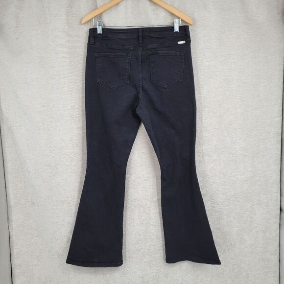 KanCan Style KC7346BK Black High Rise Flare Leg Jeans Petite 13/30 - Picture 7 of 12